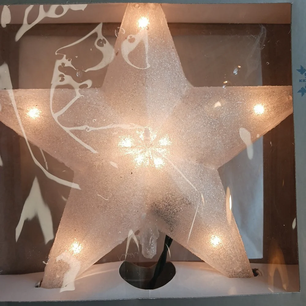 Vintage Kmart Trim A Home Electric Star Treetop 10 Light